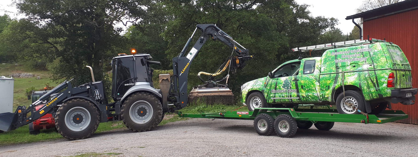 Skogsvård, markberedning, vägunderhåll, arboristtjänster